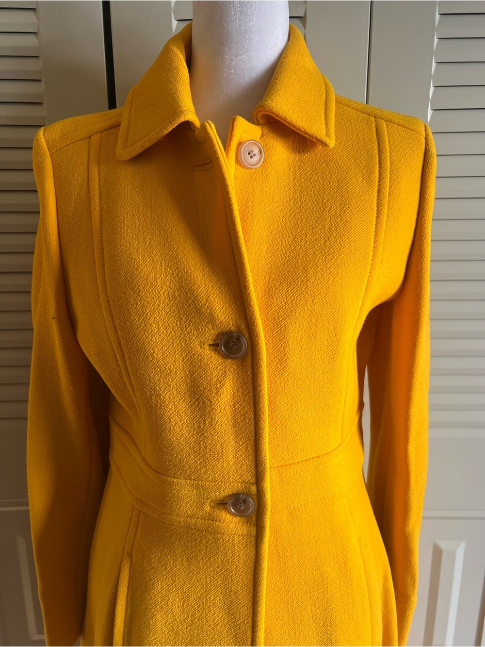 J. Crew Classic Lady Day Coat - Italian Double-Cloth Wool - Size 4 - Like New - Picture 5 of 7